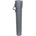 Forte Products Forte Document Storage Tube 13inL x 2-1/8inW x 13inH- Gray 8002015